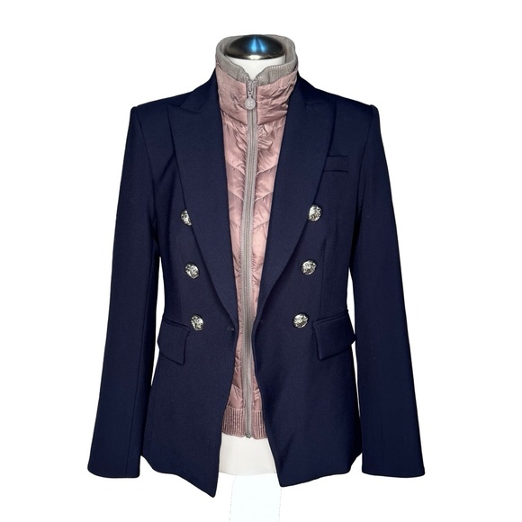 Upcycled Denim DICKEY Compatible with VERONICA BEARD Blazer White Sz 00-14 - Picture 10 of 16